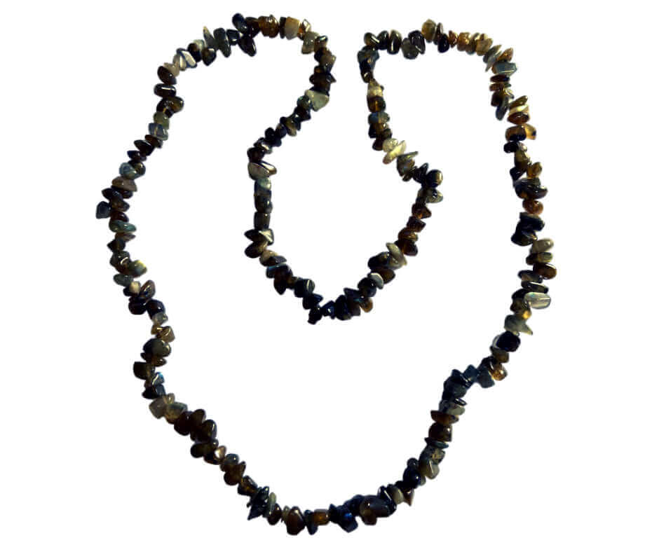 Labradorit Chip-Halskette