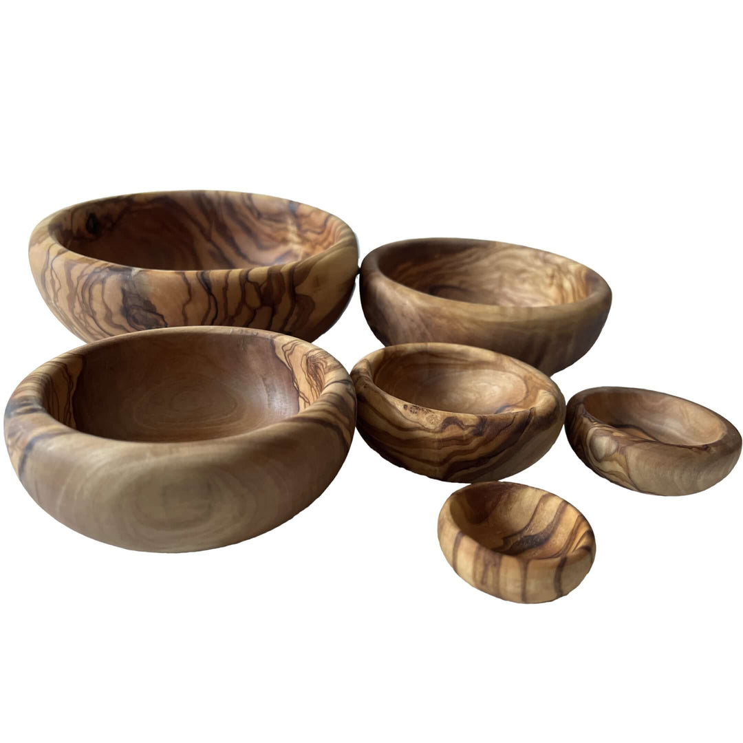 Schalen 6er Set aus Olivenholz