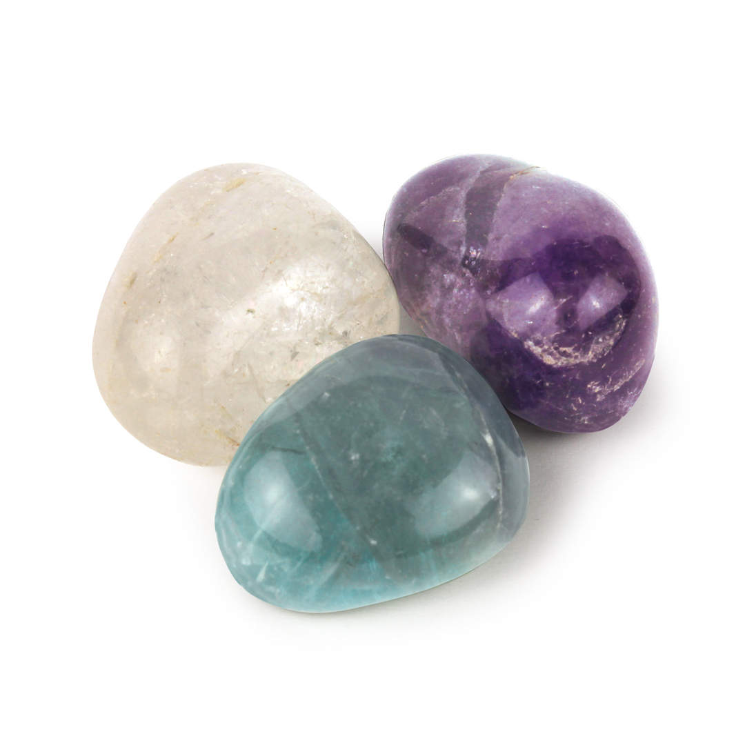 farbedelsteine bergkristallfluorit amethyst mondversand