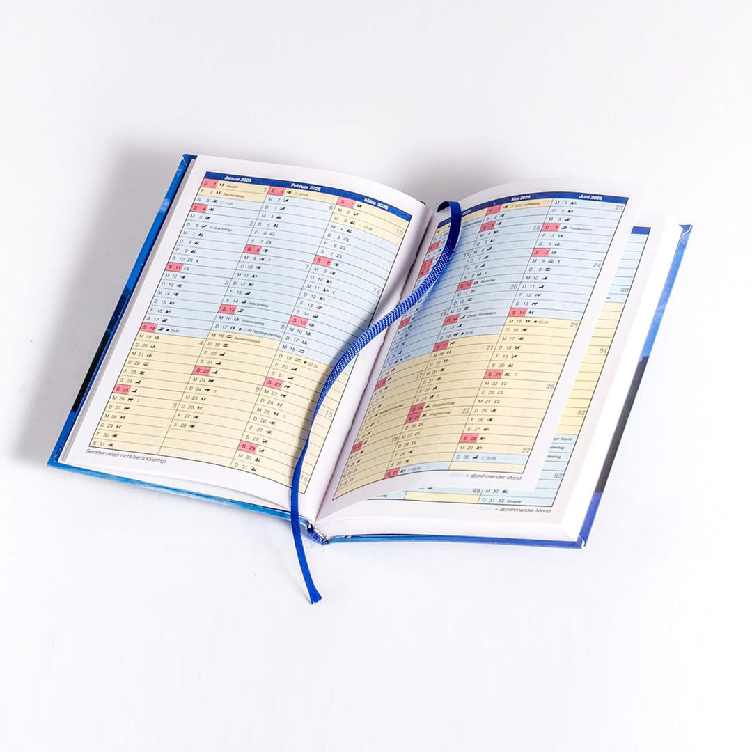 farbiger taschenkalender 2026 mondkalender paungger poppe mondversand