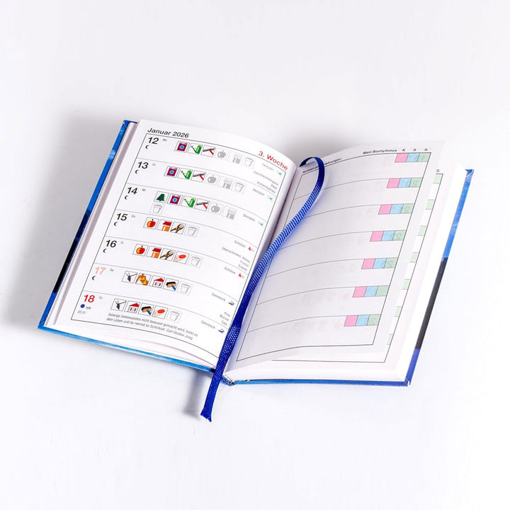 farbiger taschenkalender 2026 mondkalender paungger poppe mondversand