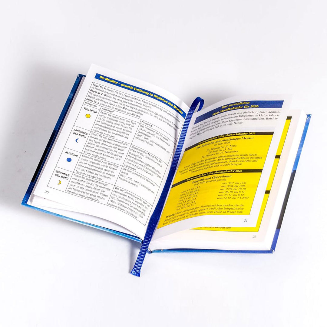 farbiger taschenkalender 2026 mondkalender paungger poppe mondversand