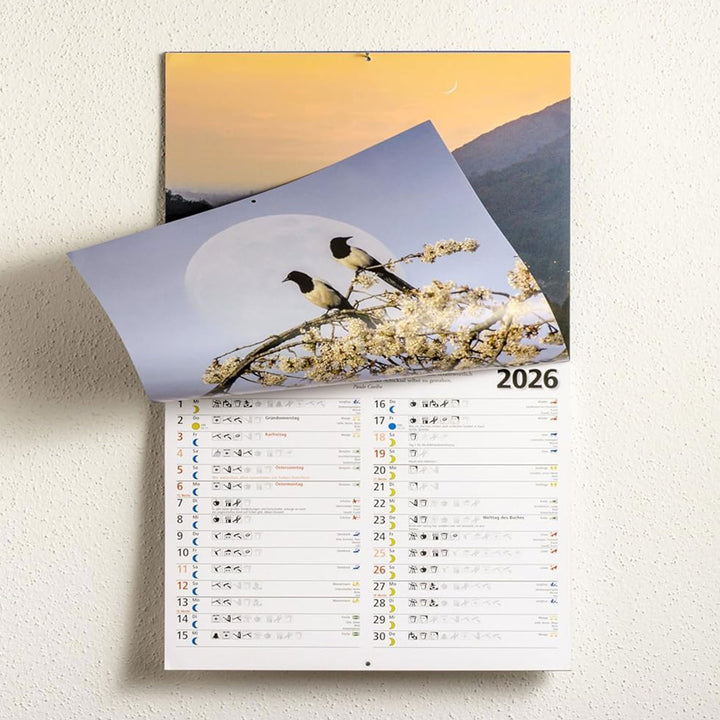 wandkalender 2026 mondkalender paungger poppe mondversand