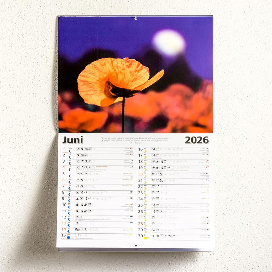 wandkalender 2026 mondkalender paungger poppe mondversand